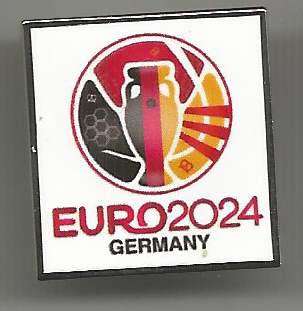 Badge European Championship 2024 Germany white